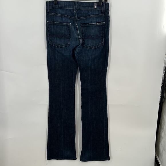 7 For All Mankind Women's Dark Wash High Waist Bootcut Jeans Size 27 - Picture 8 of 16